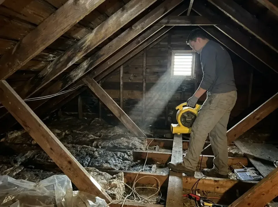 attic-water-damage-drying-proc-007 — frequently asked questions, Emergency Water Extraction & 24/7 Flood Response in Heritag…